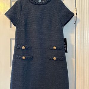 Tuckernuck Navy Tweed Jackie Dress